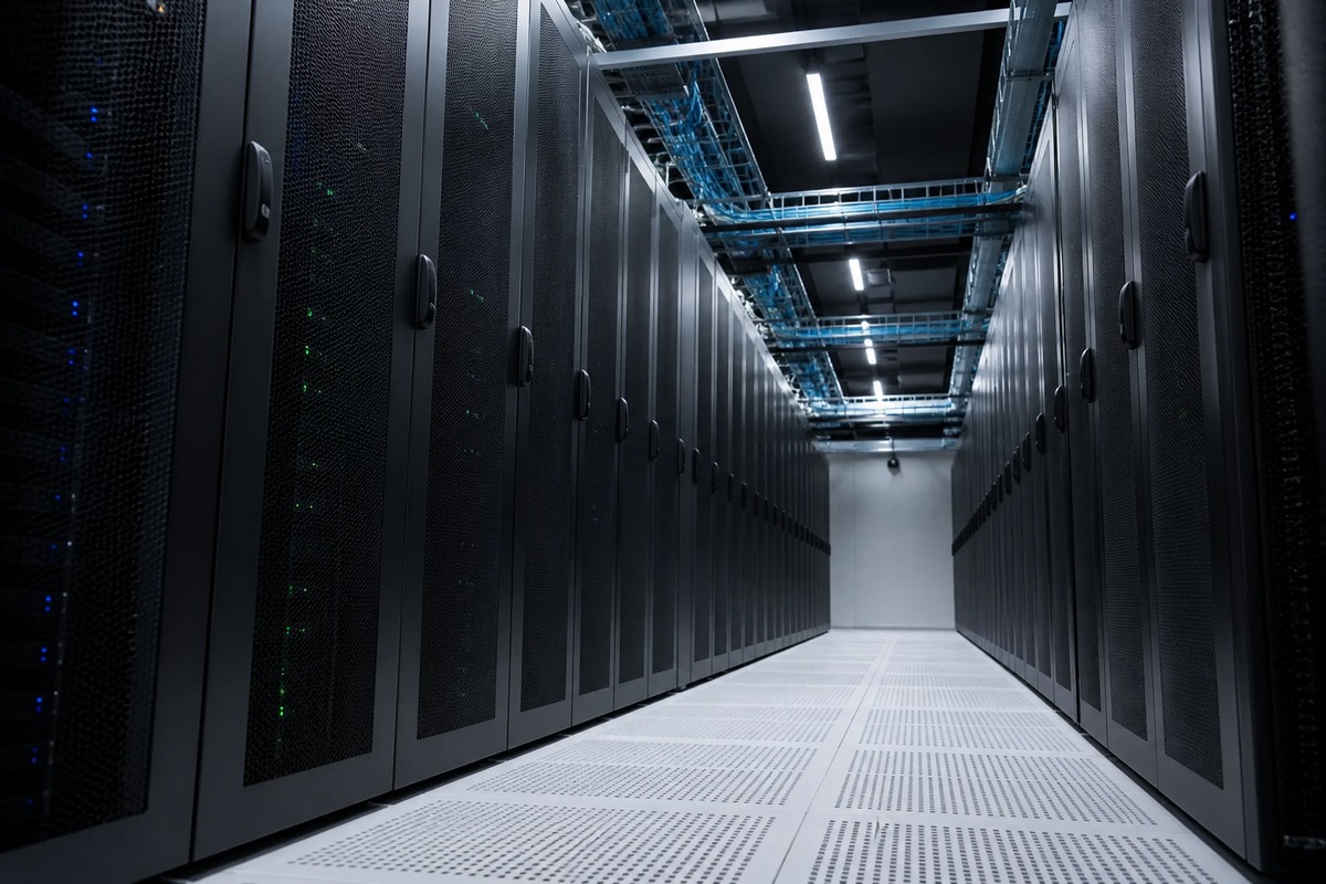 Enterprise data center server aisle